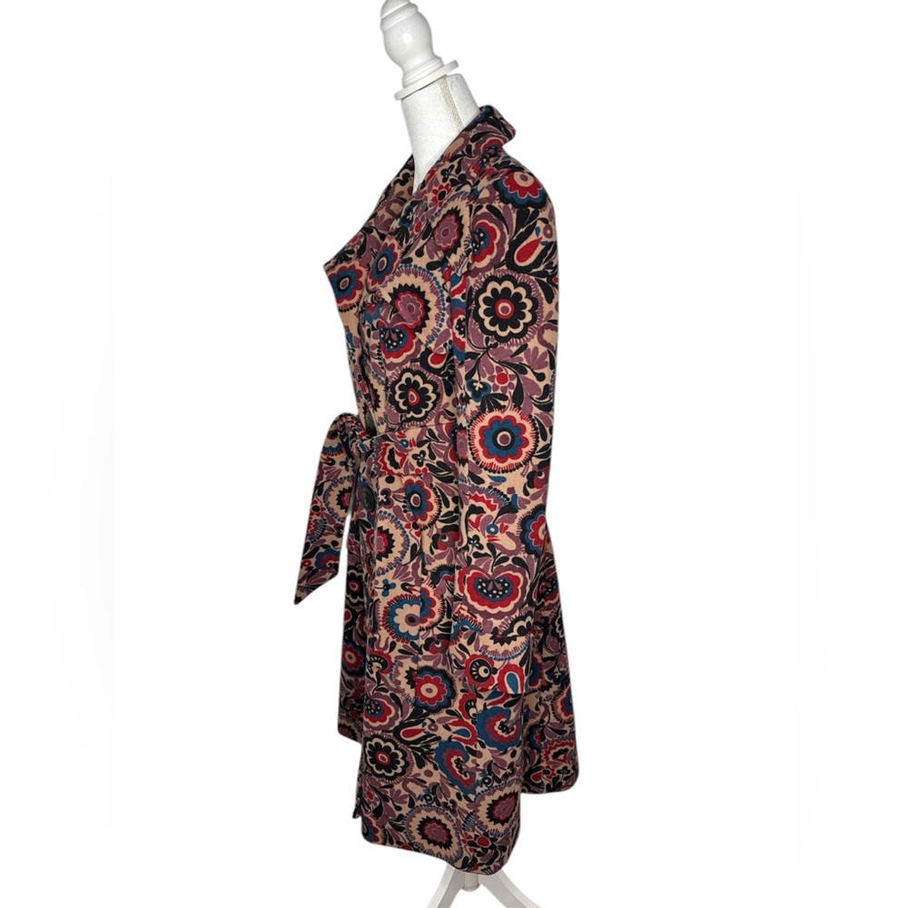 Vintage Betsey Johnson floral print wool coat - Picture 3 of 7
